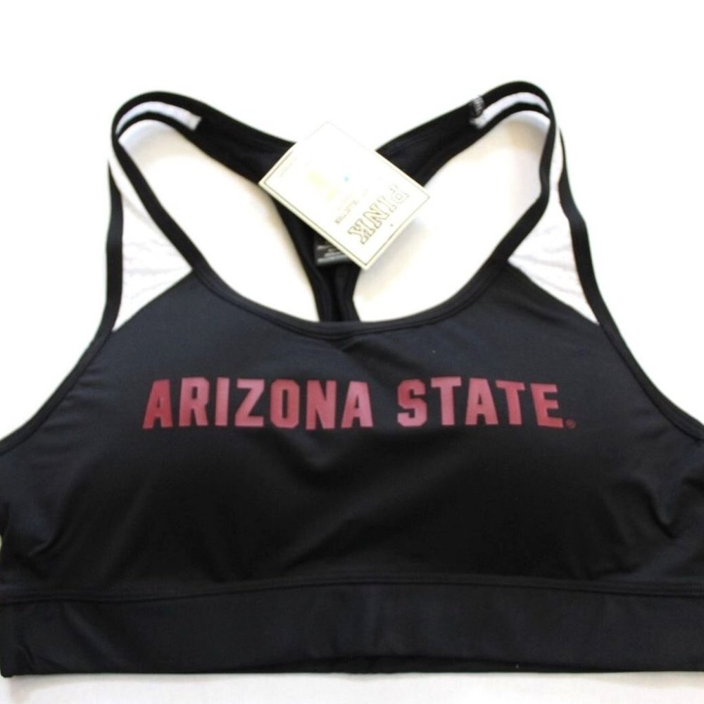 Victoria's Secret PINK Arizona State University ASU Racerback Sports Bra NEW